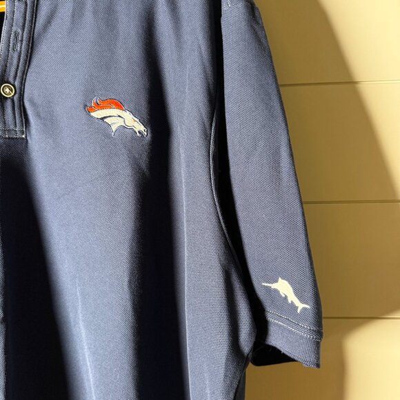 Denver Broncos Tommy Bahama Polo Navy Blue XXXL - Picture 6 of 7